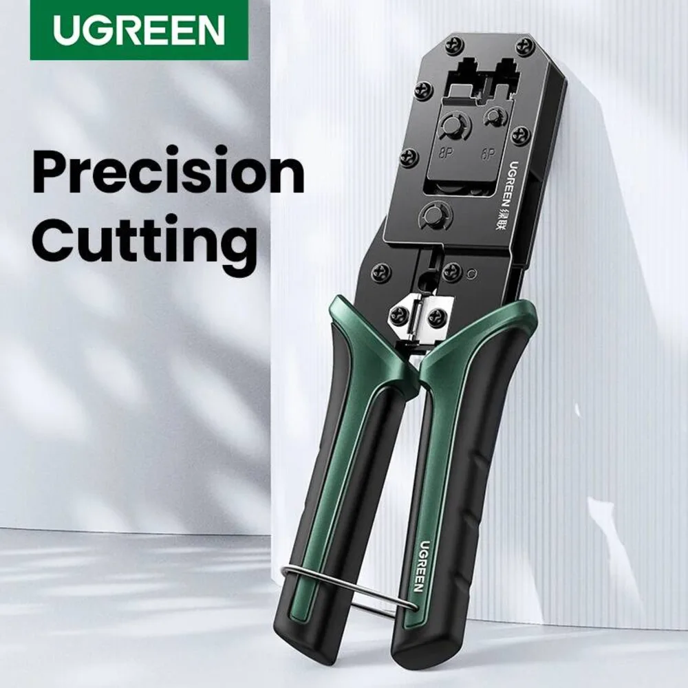 UGREEN Crimper Tools RJ45 Crimping Pliers For CAT6/7 Ethernet Lan Cable Network Cutter Stripper Plier Multifuntion Tool