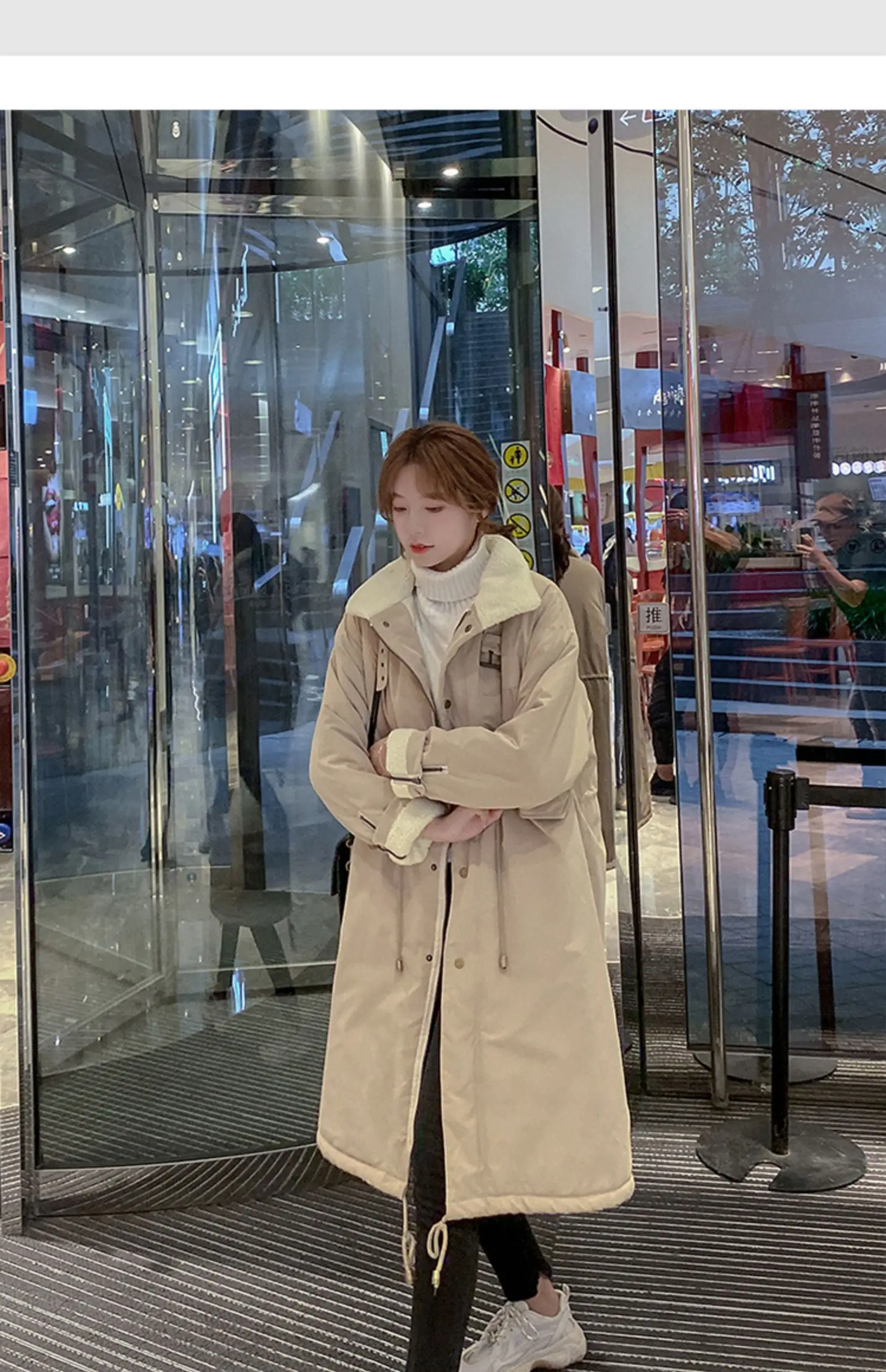 Down Cotton Parkas Jacket Women's Mid-length Over The Knee 2025 New Korean Loose Fashion Winter Padded Female Thickened