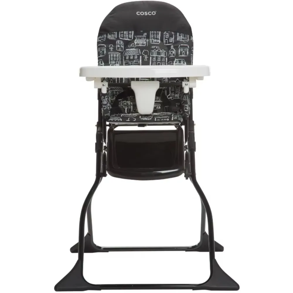 Simple Fold Full Size High Chair With Adjustable Tray, 28.5x23.5x38.7 Inch (Pack of 1)