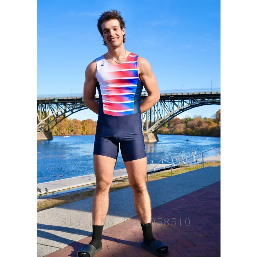 JL Men's Top Gun Unisuit Wrestling Triathlon Weightlifting swimming Tights Paddling Skinsuit rowing racing and training garment