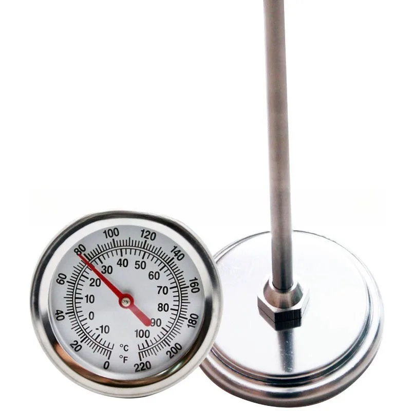 Stainless Steel Bimetal Probe Soil Compost Thermometer Garden Earthworm Breeding Temperature Detector