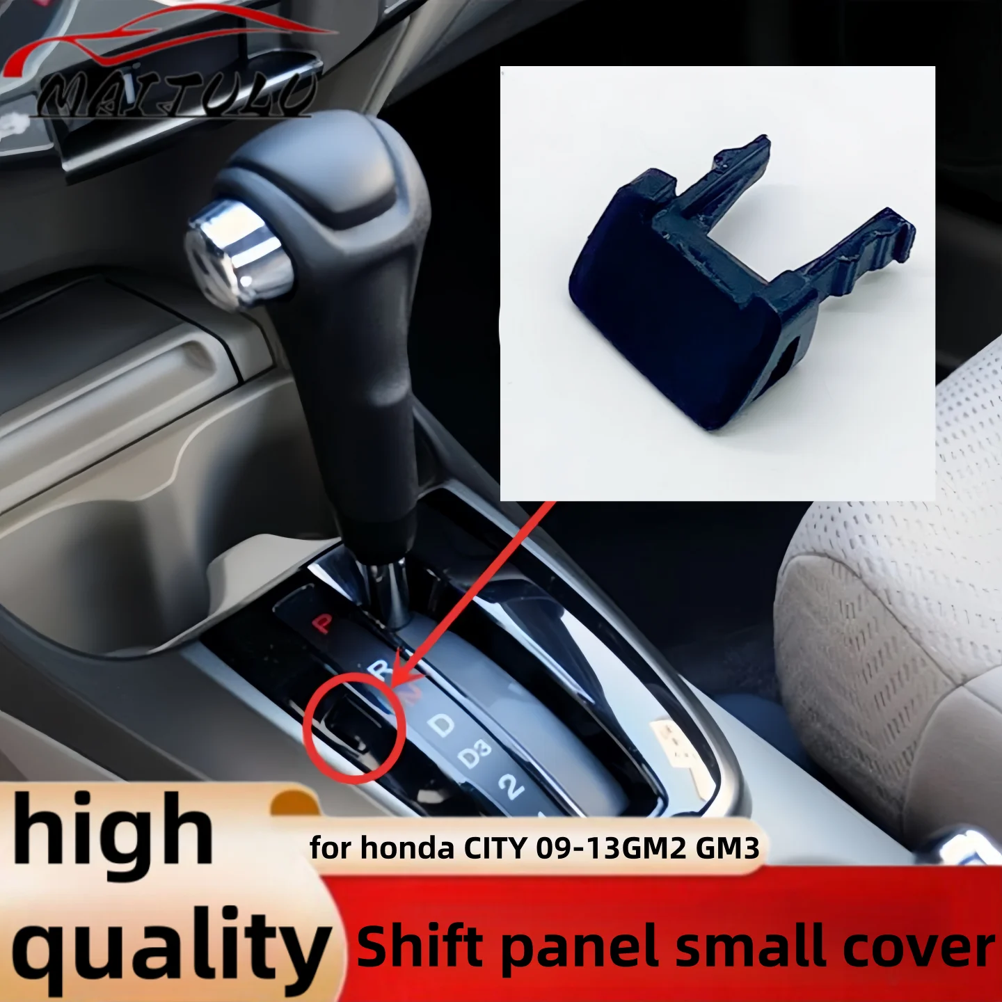 Shifter Lock Cover Shift Lever Cap For HONDA Left Hand Drive For CITY 2009-2014 GM2 GM3 Shift Lever escutcheon lid