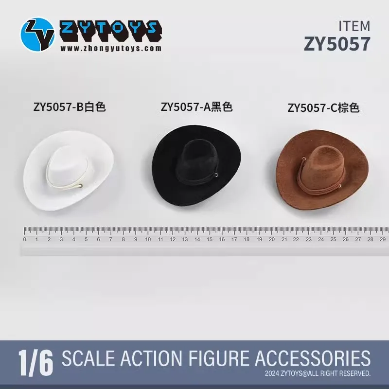 ZYTOYS ZY5057 1/6 Soldier The Cowboy Hat Model Toy Accessories Fit 12