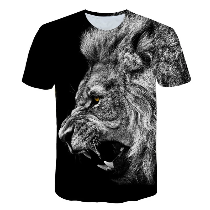 Baby Kids Cartoon Lion T Shirts Children's Birthday Gifts T-Shirts Boy&Girl Short Sleeve Birthday Presents 3D Printing Costumes