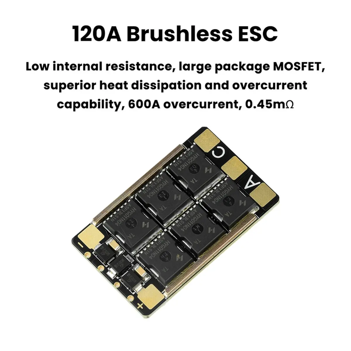 Y1320A*☀▃3-8S AM32 ESC Brushless Motor Controller 120A for FPV Drone RC Airplane Fixed-Wing Boat Car Motor Crawler DIY Model