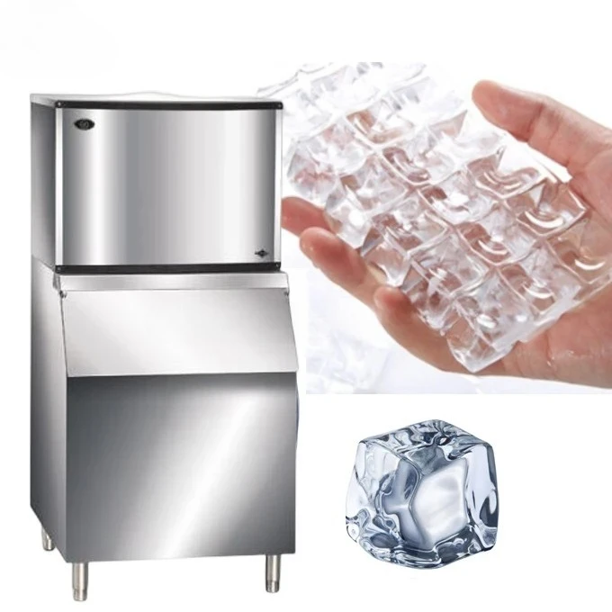 New Industrial 1t 3 Ton Cubed Ice Ball Machine in Small Cubes Automatic Commercial Transparent Ice Cubes Making Machine