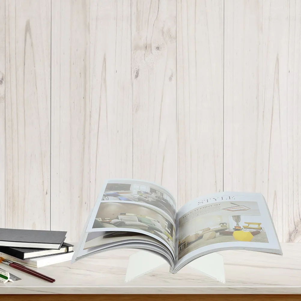 

Набор из 1 акрилового держателя для книг: универсальная подставка для кулинарных книг, держатель для планшета, музыкальных нот, газет для кухни и рабочего стола