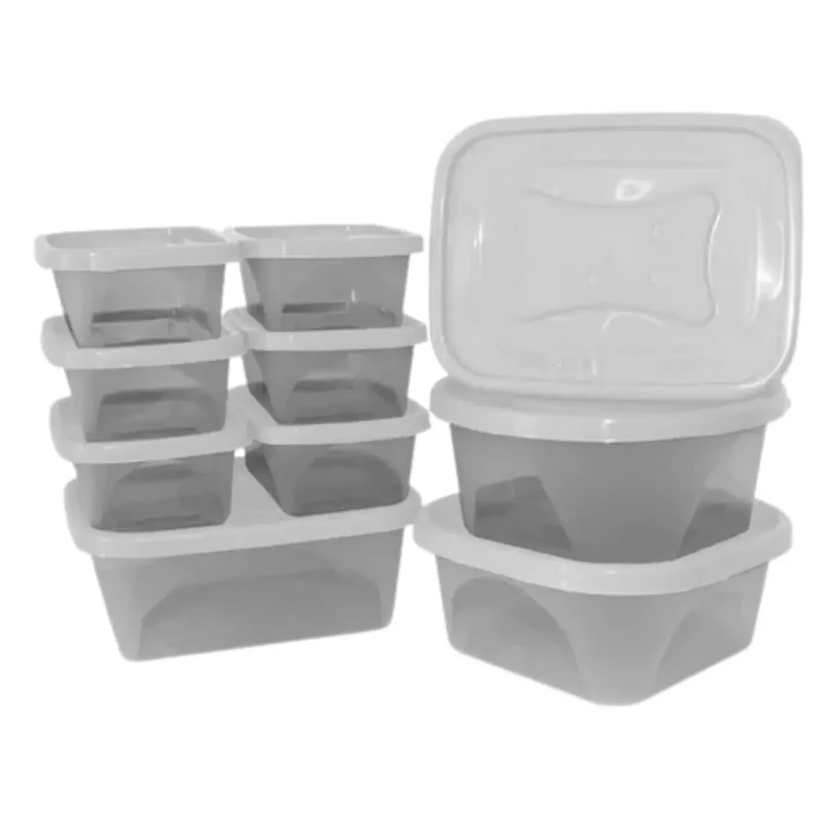 Pots For Mantilments 10 Units Food Storage Utility 4210ml