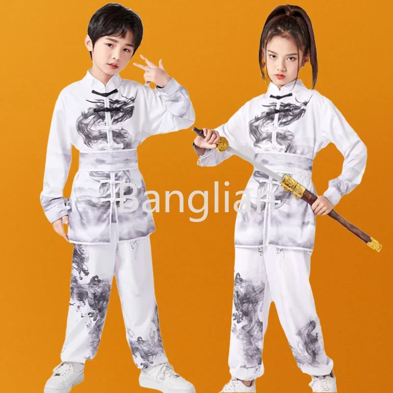 

Children's Martial Arts Competition Performance Clothing, Boys and Girls Practice Clothing, Chinese Tai Chi Clothing