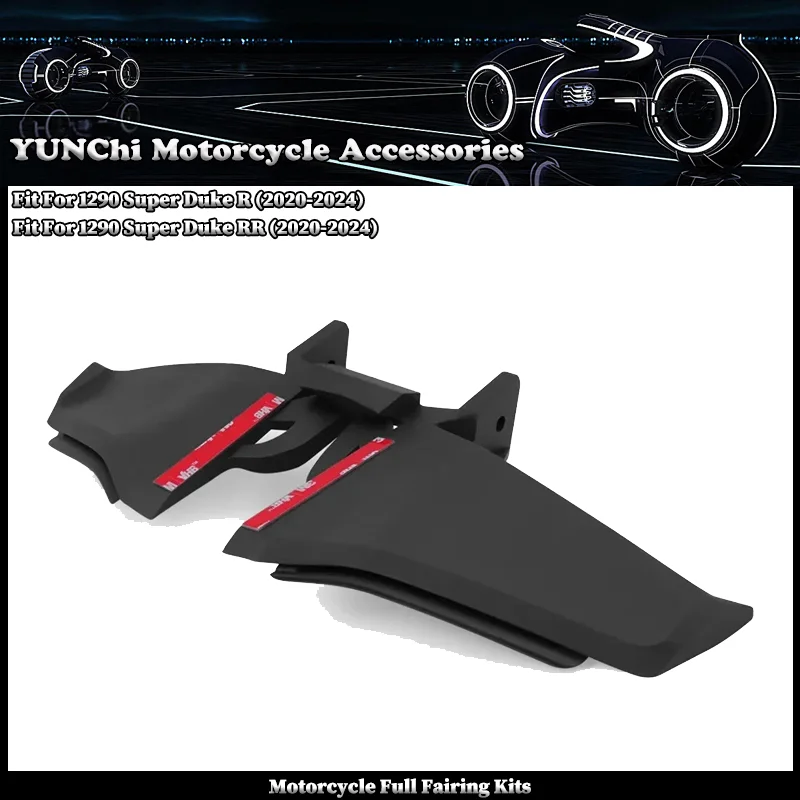 Fit For 1290 Super Duke R RR 2020-2024 Motorcycle Front Lip Fixed Wing Downforce Winglet Aerodynamic Wing Frontal Spoilers Kit