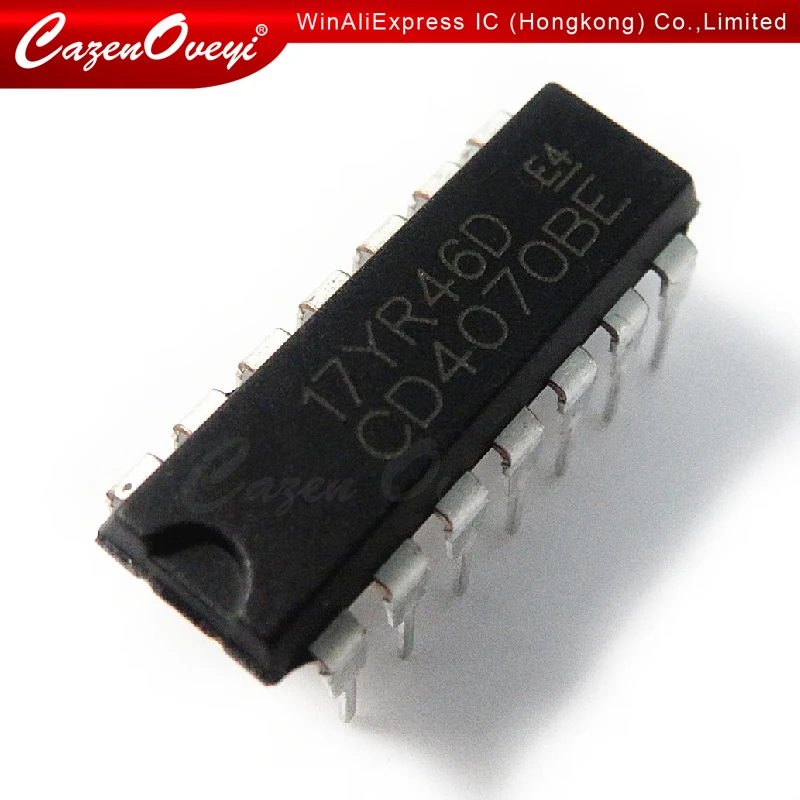 10pcs/lot CD4070BE DIP14 CD4070 DIP 4070BE DIP-14 new and original IC In Stock