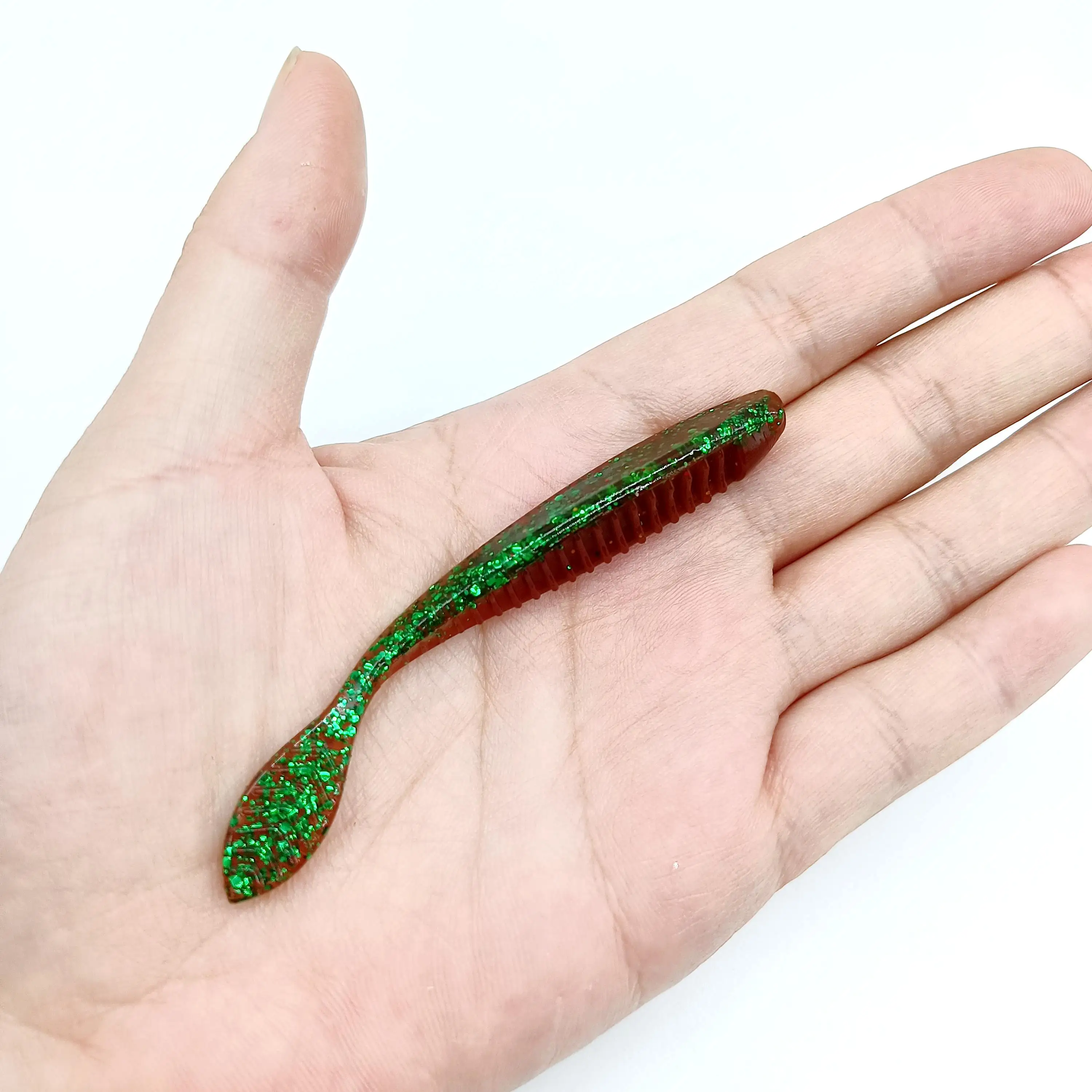 DUODUOYU 6PCS TPE 플로팅 낚시 소프트 루어 2.3g/85mm Wobblers Swimbait 실리콘 미끼베이스 퍼치 루어 인공 미끼 태클