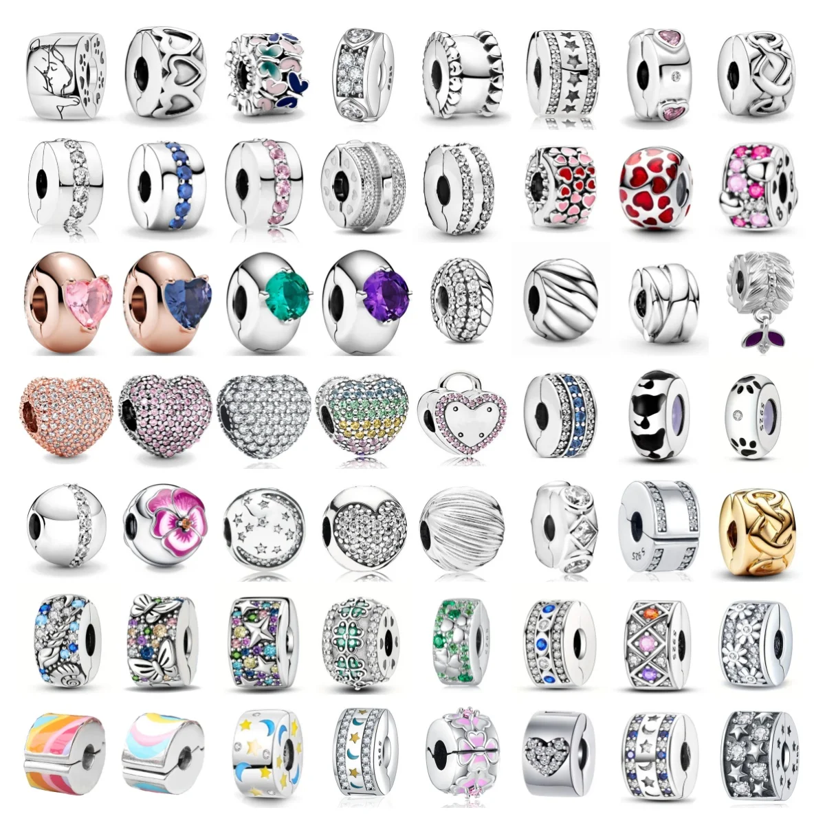 2025 NEW 925 Silver Clip Collection StarCharm Paw Separated Bead For Women Fit 925 Original Bracelets DIY Jewelry Birthday Gifts