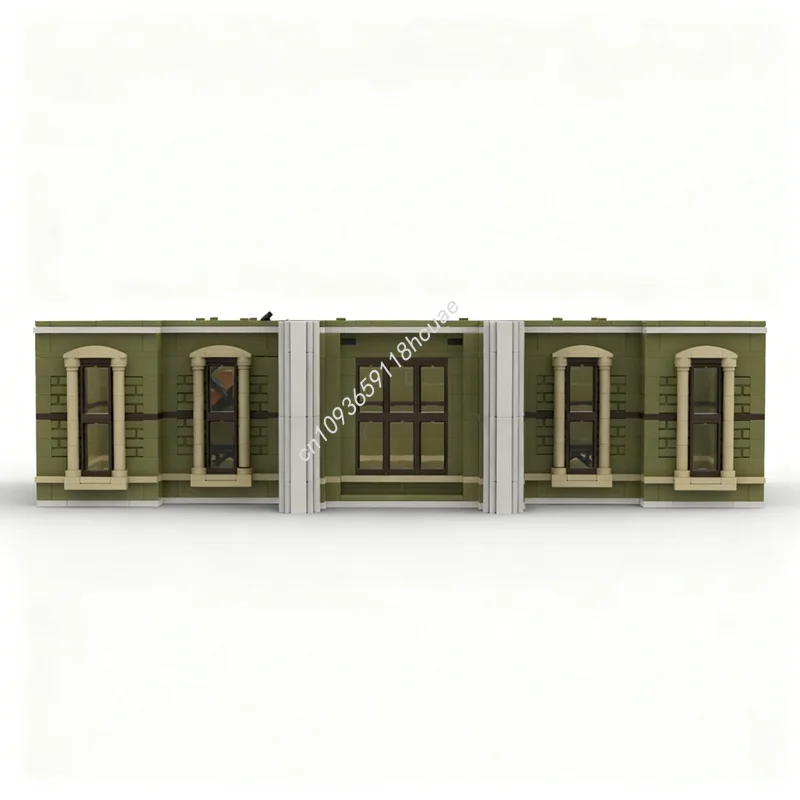 

800pcs MOC Modular Streetscape Natural History Museum Additional Middle Model Building Christmas Gift Blocks Toy Architecture