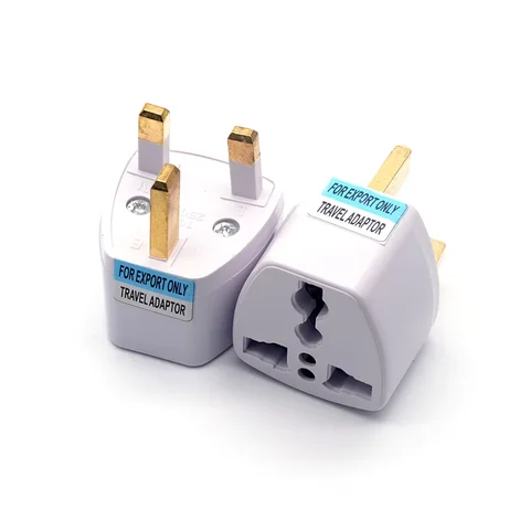 UK Travel Plug Adapter, Universal US EU AU to 3 Pin UK Converter, International Wall AC Power Charger Socket for Home & Travel