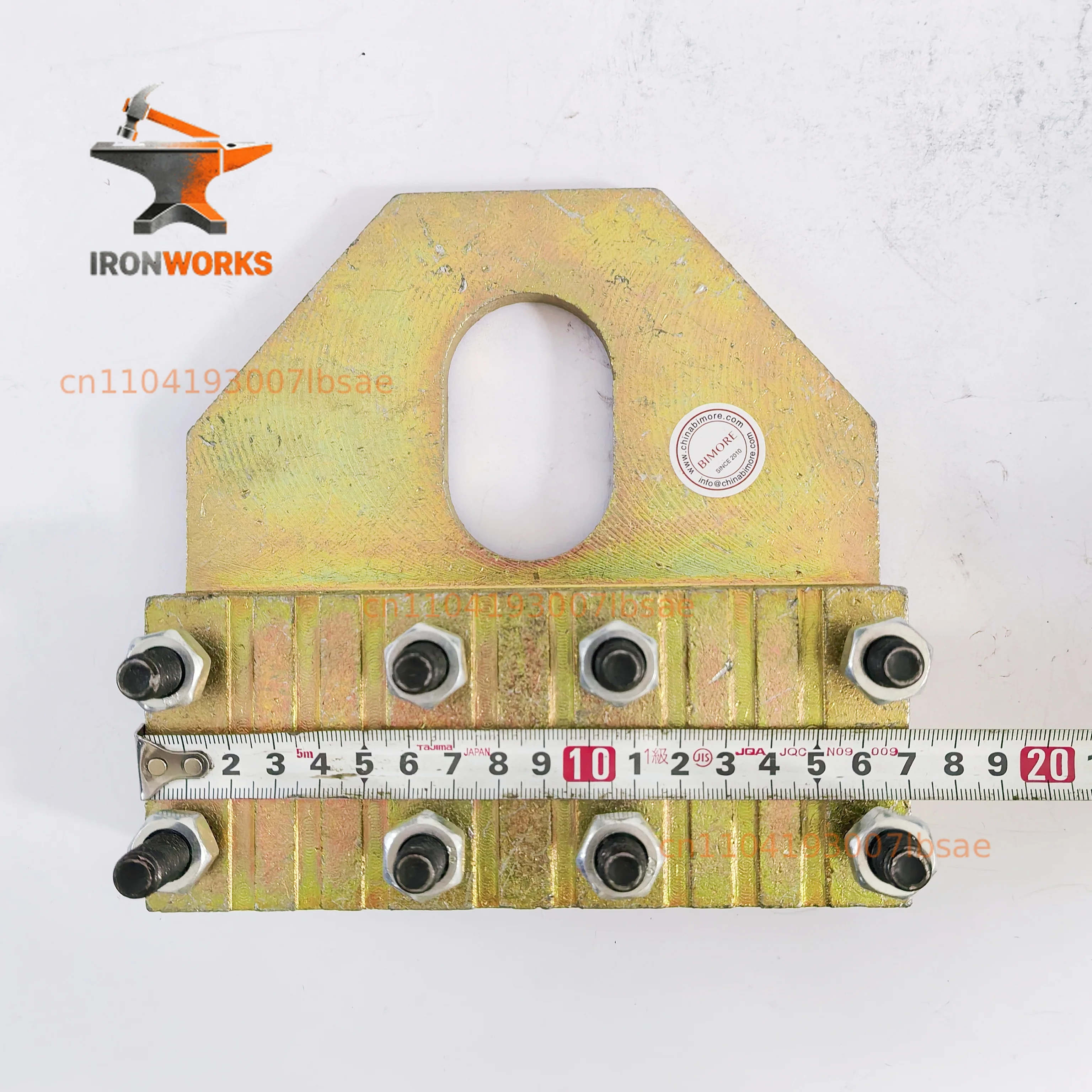 8 slots Elevator Rope Clamp device double sided anti-slip clamp plate Elevator Spare Parts Steel Wire Rope