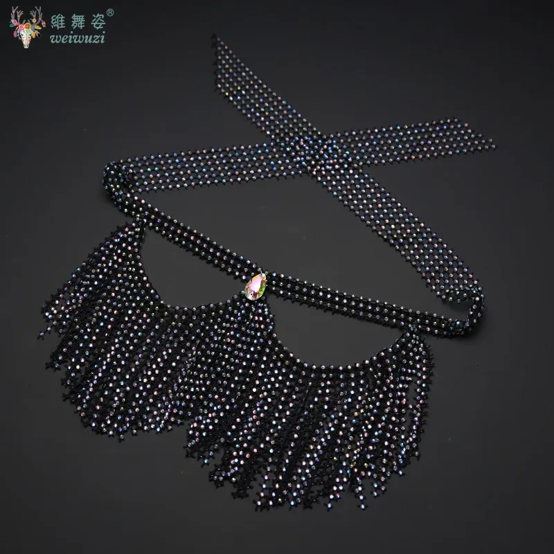 Maska do tańca brzucha, akcesoria konkursowe, dla dorosłych i dzieci, maska z frędzlami, ozdoba na konkurs taneczny orientalny.