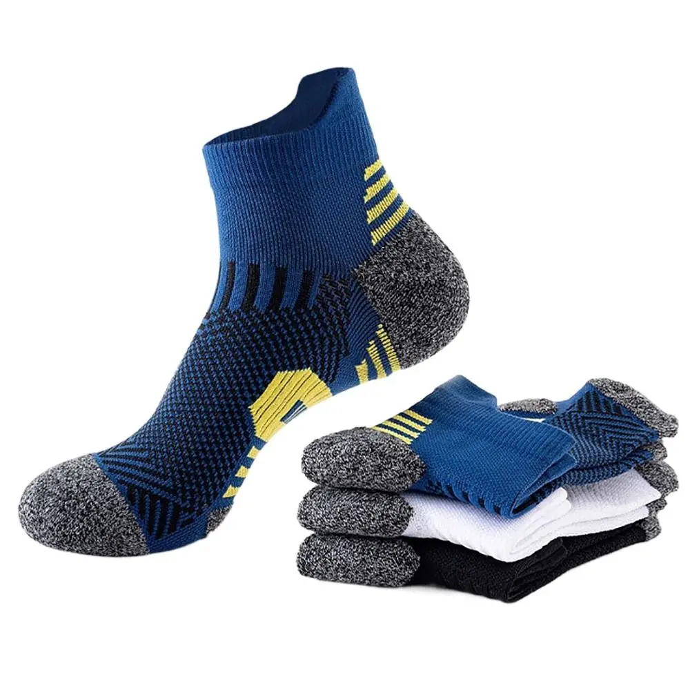 

Bike Running Thickened Running Socks Multiple Colors Breathable Sports Socks Boat Ankle Socks Men Women
