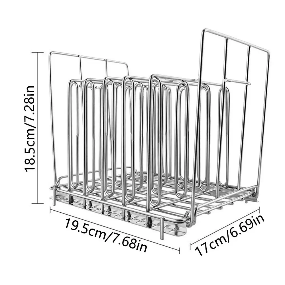 Vertical Mount Vide Rack Divider 5 Detachable Dividers Collapsible Sous-Vide Machine Stainless Steel No-Float Top Bar
