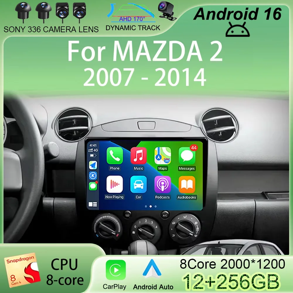 

Android 16 Car Car Radio Multimedia Player For MAZDA 2 Mazda2 2007 2008 2009 2010 2011 2012 2013 2014 GPS Navi 2din Autoradio