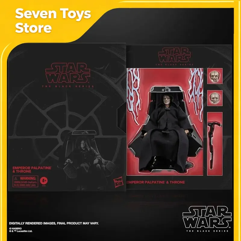 

Star Wars The Black Series Emperor Palpatine & Throne Deluxe Figure Model 6-Inch Collect Toy Room Decor Figurine Birthday Gift