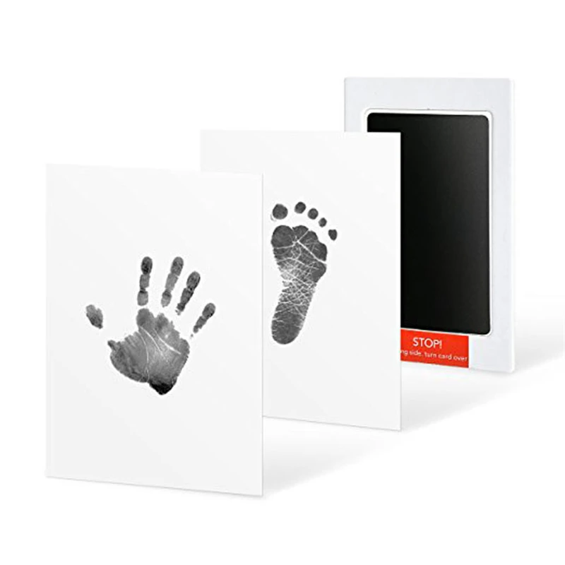 Large-XL Pet Non-toxic Inkpad Footprint Handprint No Touch Skin Inkless Kits for Newborn Baby&Cat Dog Paw Safe Prints Souvenirs