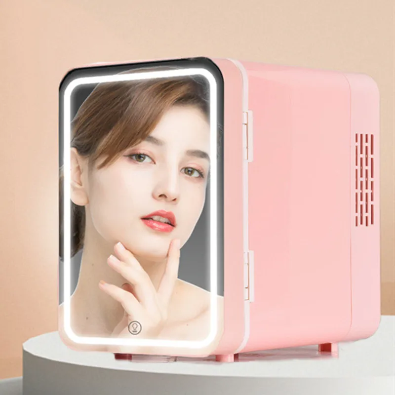 Mini Beauty Mini Refrigerator Mini Home Small Makeup Special Skin Care Products Mask Car White And Pinks