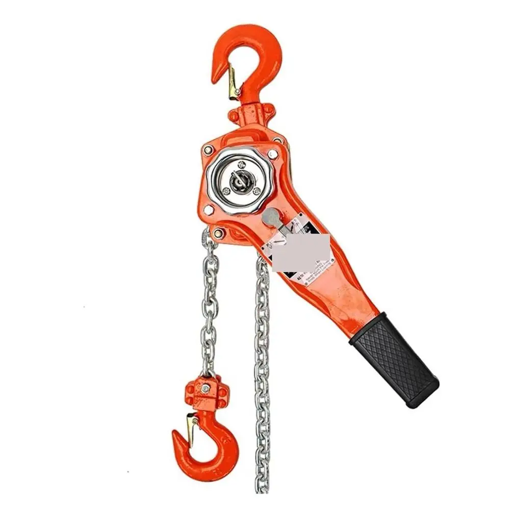 

1.5 Ton Capacity Manual Ratcheting Chain Winch, 1.5M Length, Portable Hand Pulley with Hook for Lifting and Towing