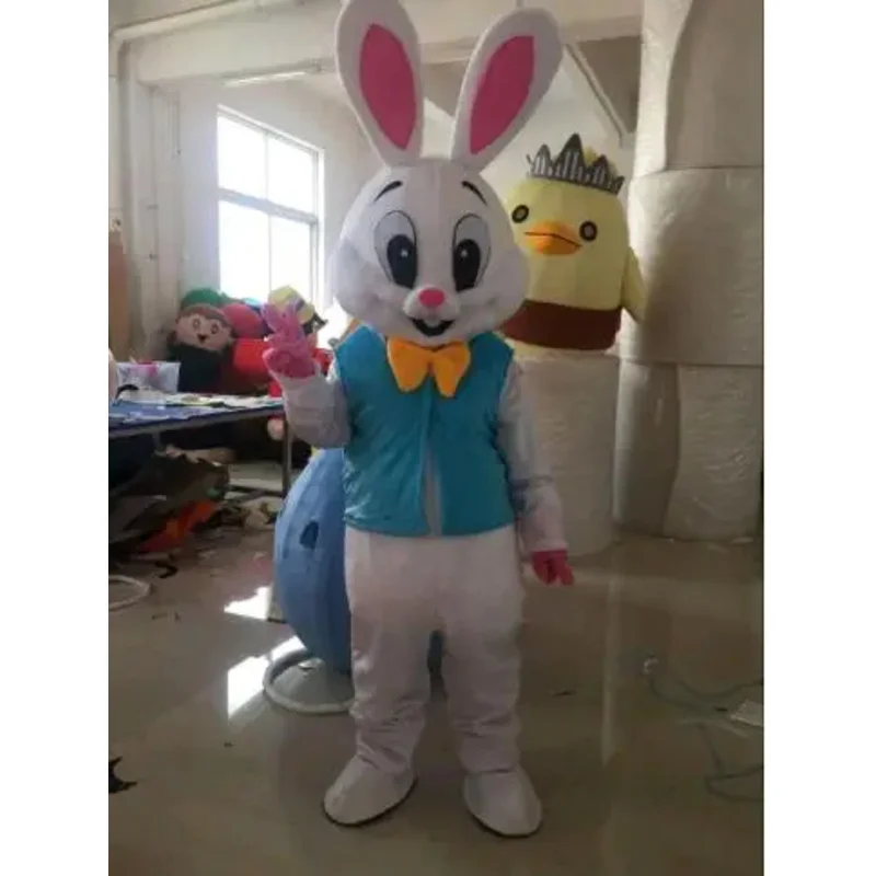 Cosplay Easter Bunny Rabbit Cartoon Mascot Costume Advertising ceremony birthday Fancy Dress Party Animal carnival perform props