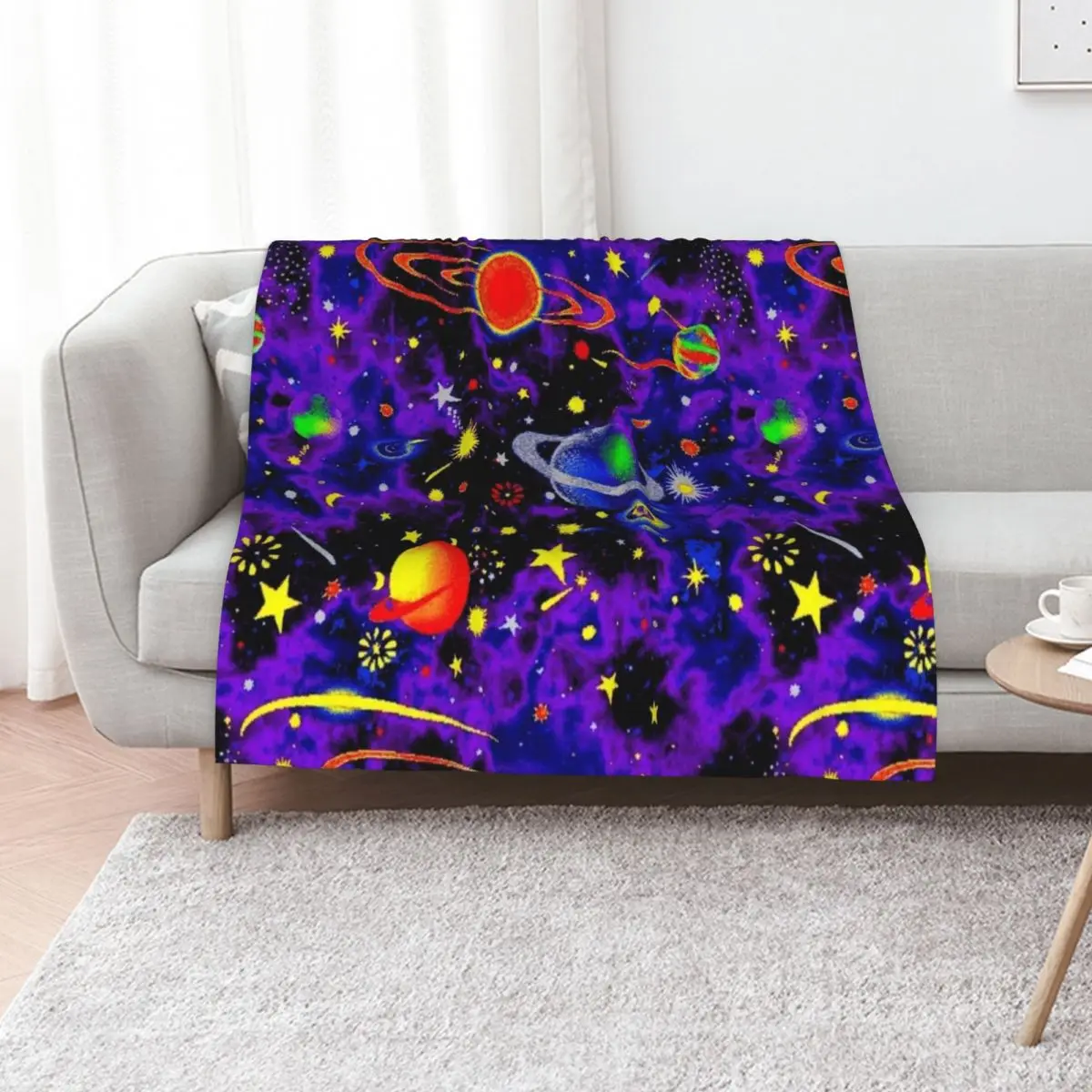 

Glow in the Dark Throw Blanket Luxury Designer Blankets Sofas Of Decoration Beach Plaid on the sofa Blankets