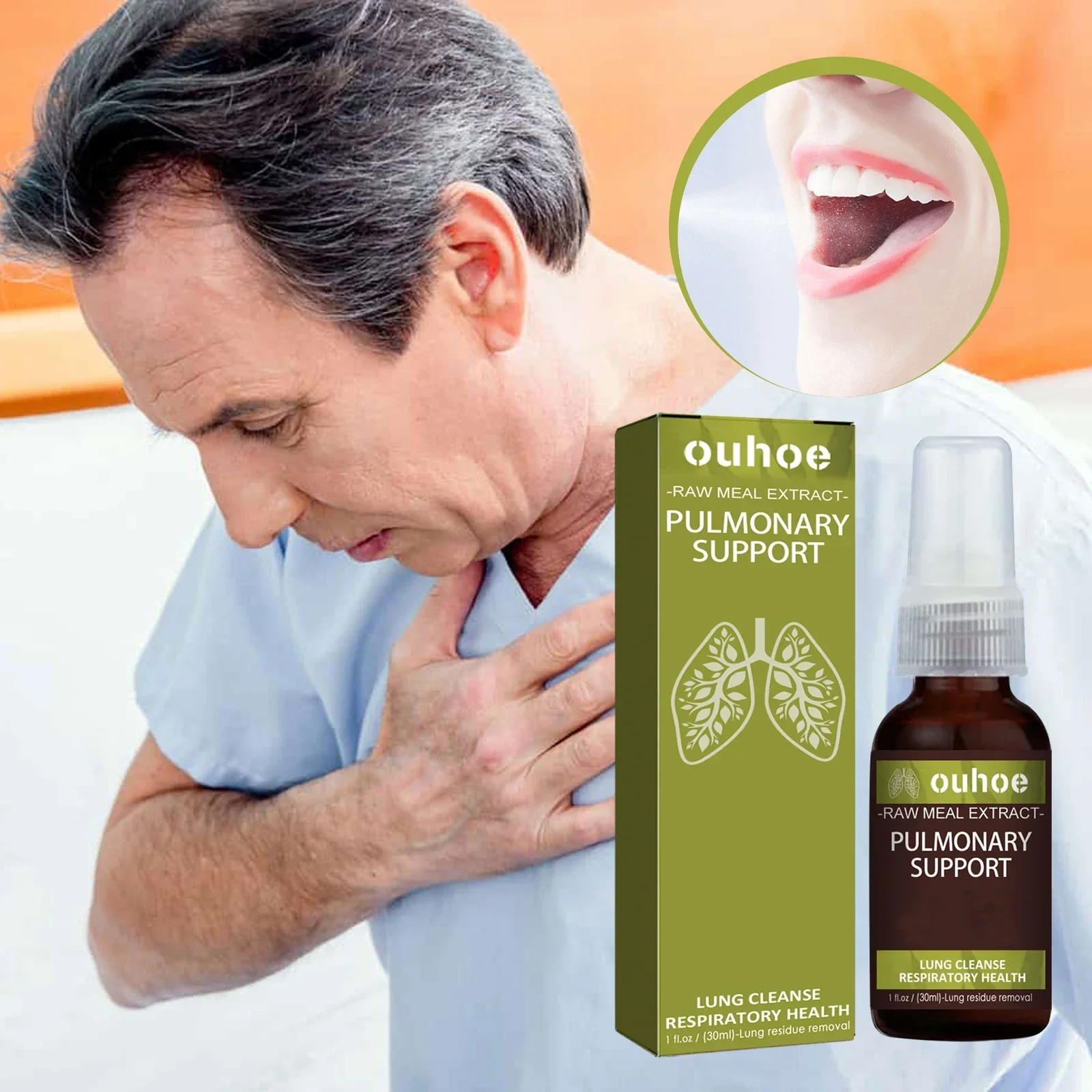Herbal Lung Cleansing Spray Breath Detox Herbal Lung Cleanse Spray Herbal Lung Cleanse Mist - Powerful Lung Support Breath Spray