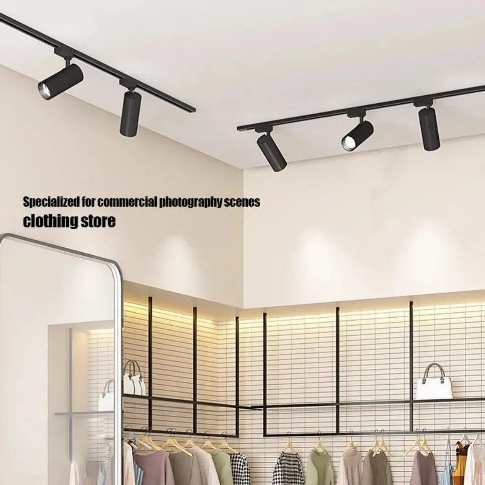 Spot Led Track Light Ceiling Light COB Spotlight Rail Lamp Fixture for Living Room Clothing Store Track Lighting AC 175-265V