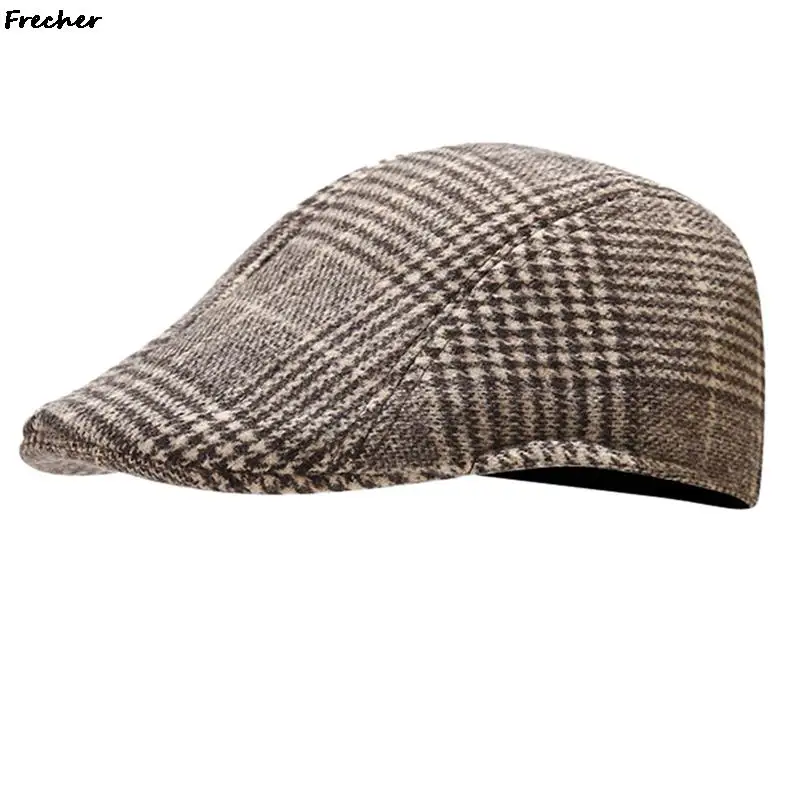 British Beret Hats Fashion England Men Detective Caps Winter Newsboy Cap Office Retro Warm Driving Hats Man Wool Berets Gorras