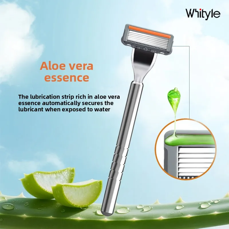 ماكينة حلاقة أمان جديدة للرجال تتراوح من خفيفة إلى قوية مع إعدادات غير قابلة للتعديل مصنوعة من سبائك الزنك تتضمن 10 شفرات