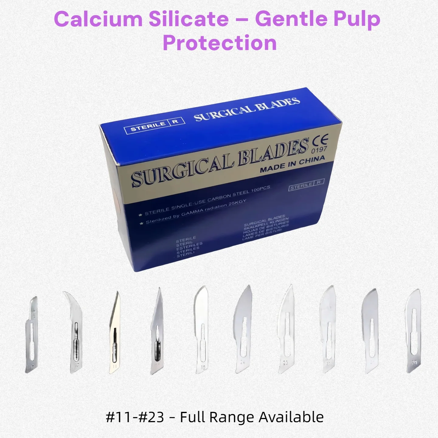 

Stainless Steel 10 23 Sterile Dental Scalpel Blades Kit with 3 4 7 Handle Dissection Tool for Oral Surgery Dental Lab Use