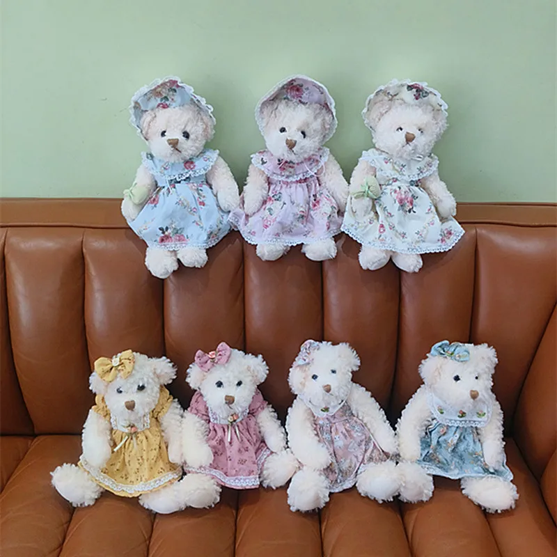 Cute Princess Style Teddy Bear Plush Toy, Dress Bear Doll, Children\'s Toy, Girl Birthday Gift, Home Decoration