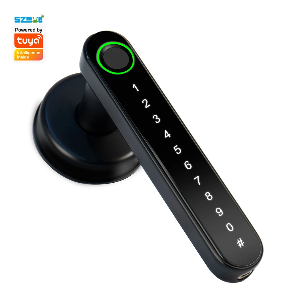

SZMYQ Tuya умный дом электронные цифровые замки с отпечатками пальцев поддержка приложения Smart Life удаленная разблокировка дверной замок с синим зубом