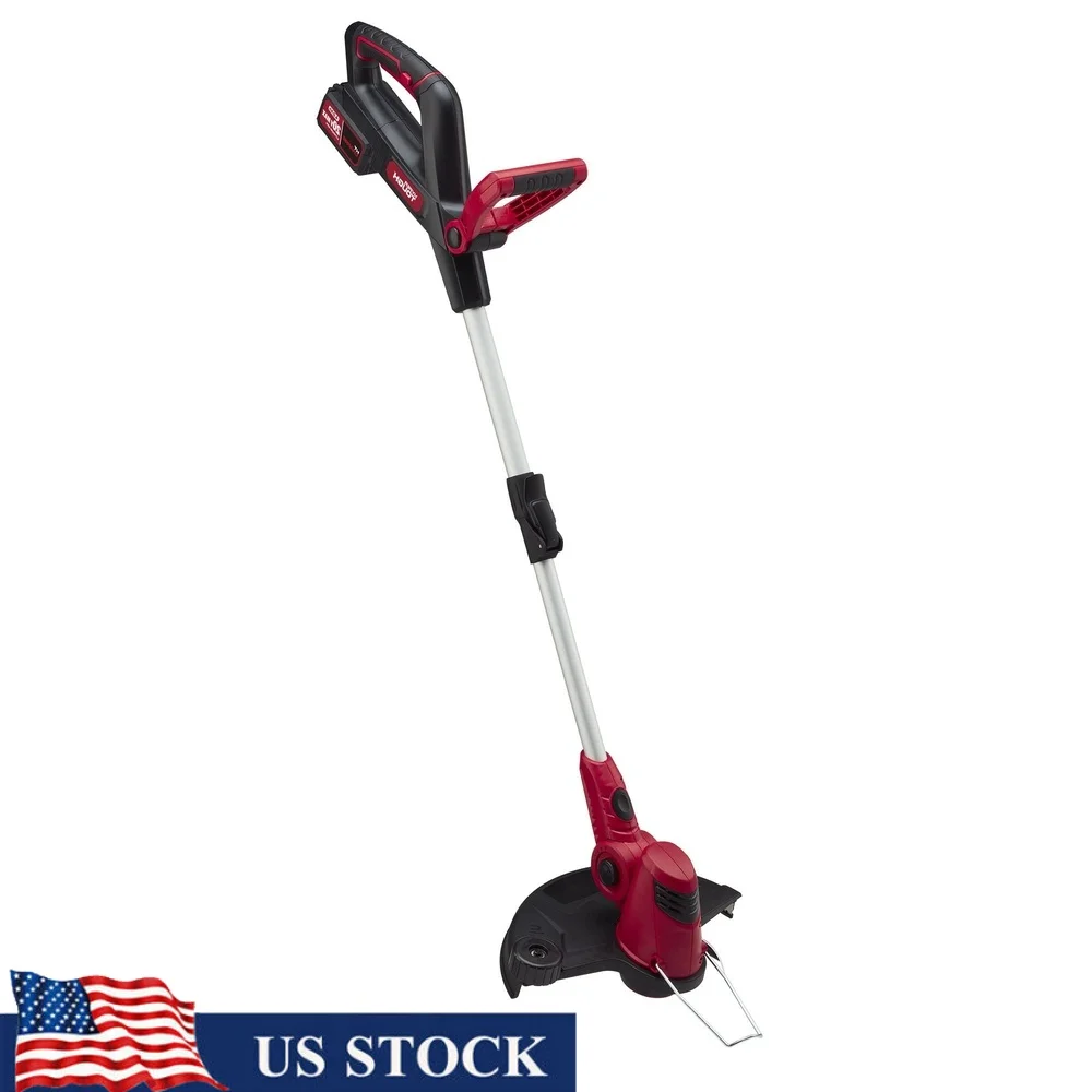 

20V Max Cordless String Trimmer 13 Inch Adjustable Height Auto Feed System Lithium Ion Battery Charger Efficient Cutting Tool