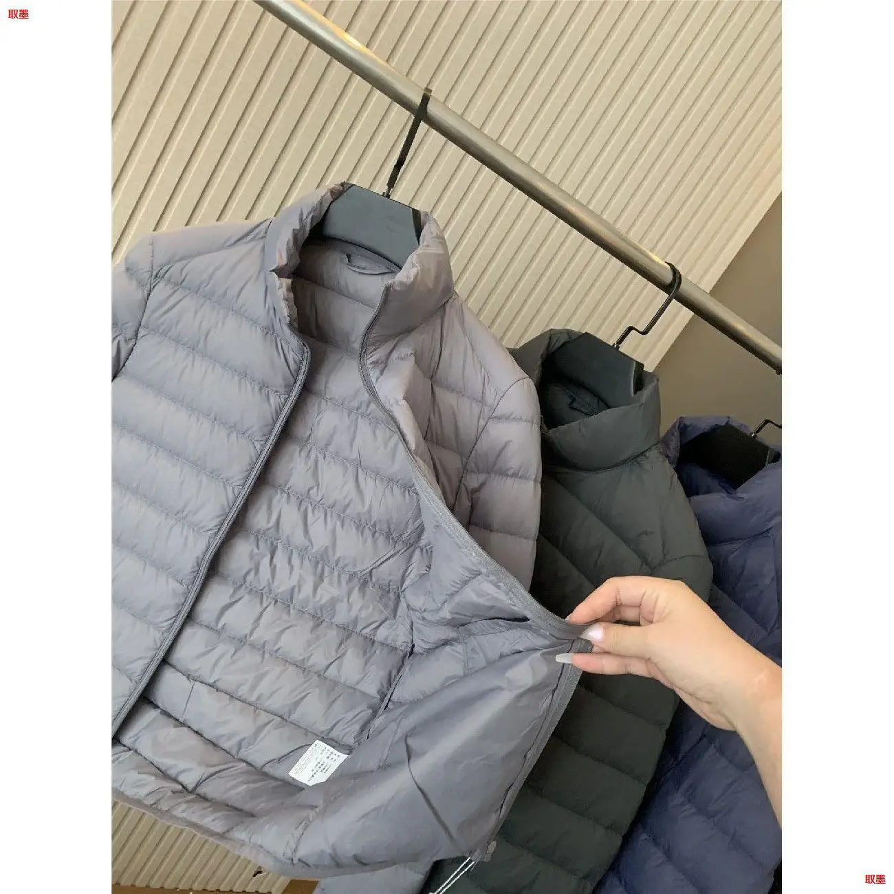 Big Clearance Sale Men's jacket new lightweight velvet men's ultra-thin warm stand collar jacket for men and women