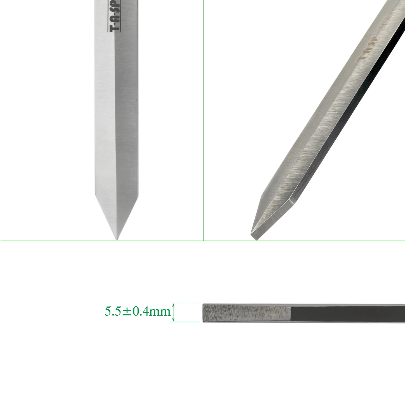 19mm Diamond HSS Parting Woodturning Tool Cut-off Turning Tipped Chisel for Wood Lathe Woodwoking