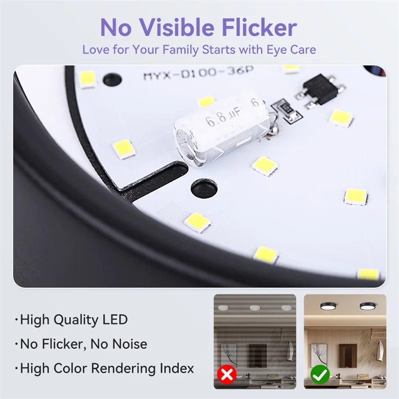 Led Downlight 220V Down Lights Surface Mounted 3/5/10/15/25W Ceiling Lamp For Indoor Living Room Bedroom Kitchen Lighting