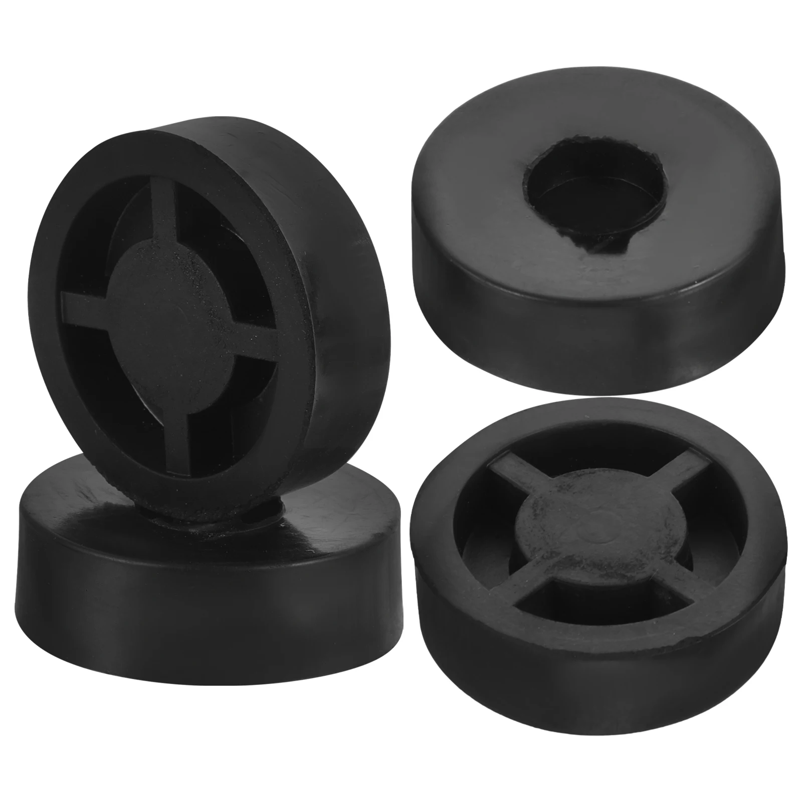 

4pcs Rubber Feet Noise Isolation Subwoofer Speaker Pad for Amplifier Black Speaker Vibration Absorber Durable