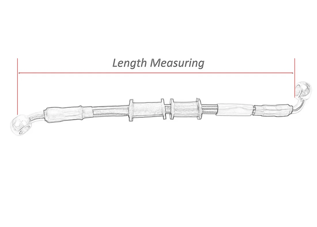 Green 400 - 2200mm Motorcycle Pipe Tubing Brake Hose Line Universal Atv Dirt Pit Bike Motocross For Yamha  Kawasaki M10 Bolt 28