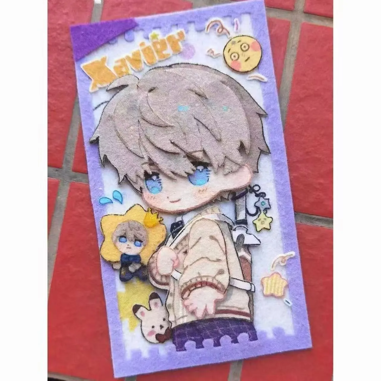 مروحة محيطية "Love and DeepSpace" تعمل Qi Yu وShen Xinghui وLi Shen وXia Yizhu "معلقات زخرفية مصنوعة يدويًا من القماش غير المنسوج