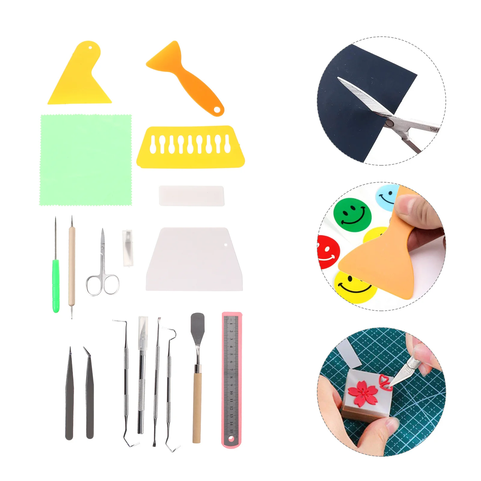 

1 set 1 Setcraft Tools Kit Vinyl Weeding Tool Silhouettes Cameos Lettering Cutting Splicing Diy Handmade Supply For Home