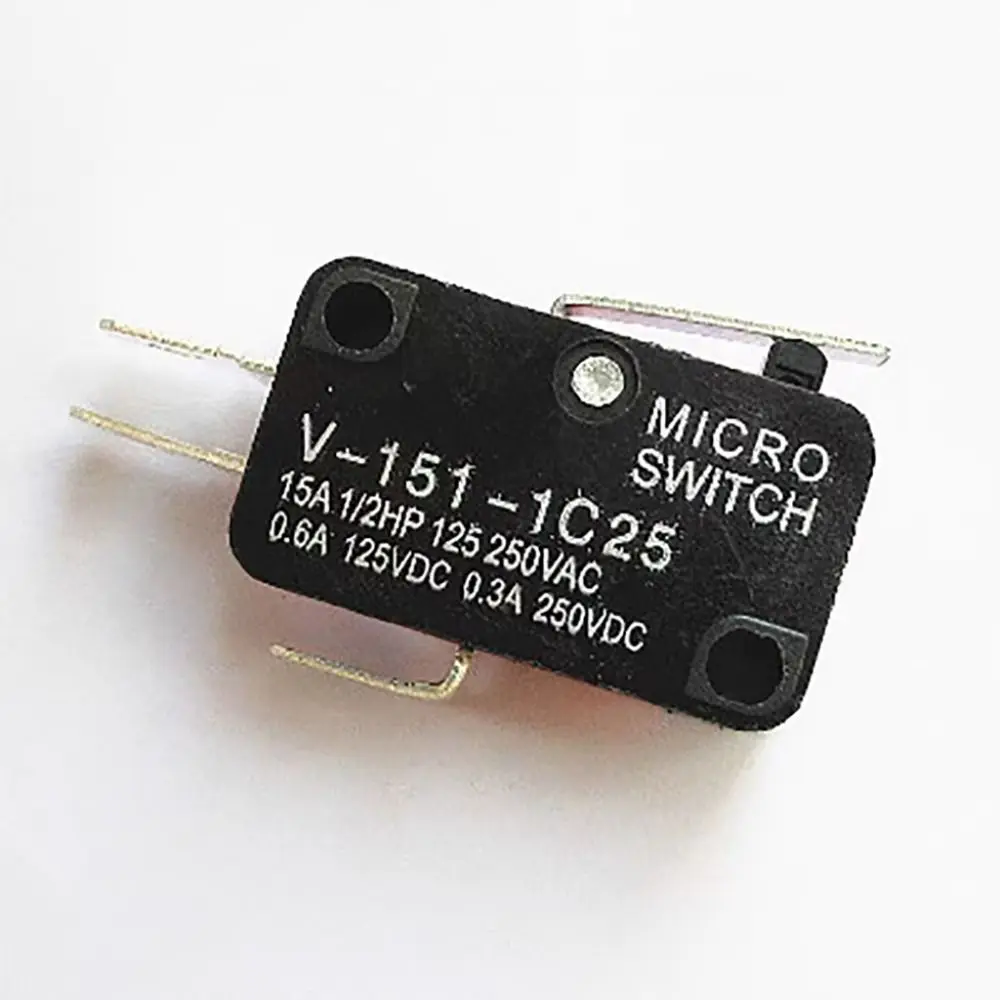 5pcs Silver Contact Micro Switch Set 2 & 3 Prong Durable Replacement Micro Switch Universal Club Car Switch Assembly
