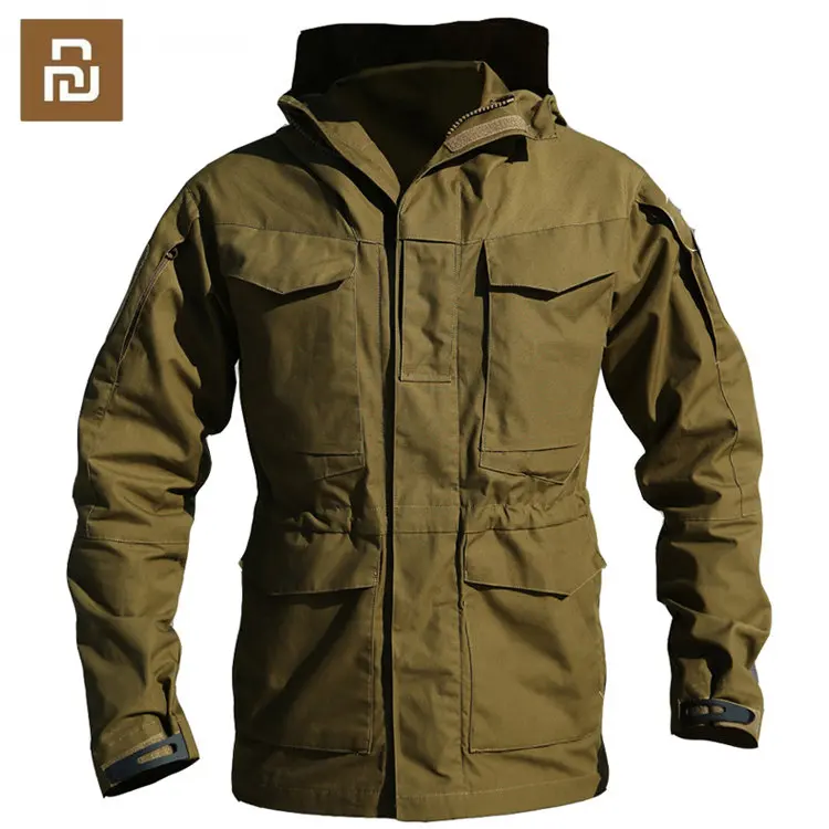 New Youpin Military Tactical Jackets Men Waterproof Windbreaker Jacket Male Hooded Coat Outdoor Fishing Trekking Hiking Clothing