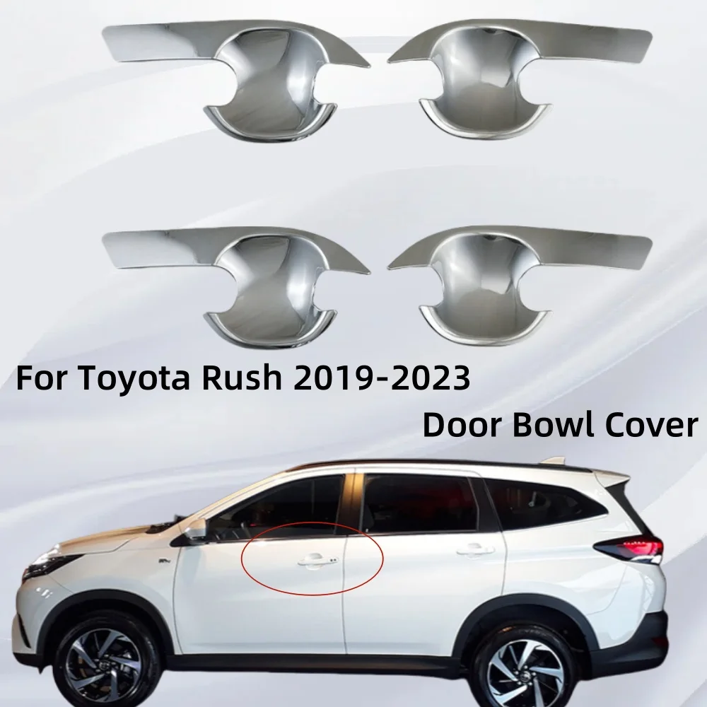 

Car Accessories Exterior Components Door Bowl Cover For Toyota Rush 2019 2020 2021 2022 2023 Decorate Trim Paste Style