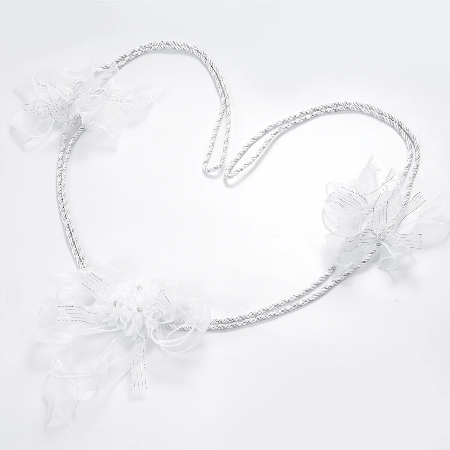 Wedding Lasso Rope Rose Traditional Ceremony Bond Unity Cord Catholic Bridal Party Favor Fabric Decorative Rope For Outdoor
