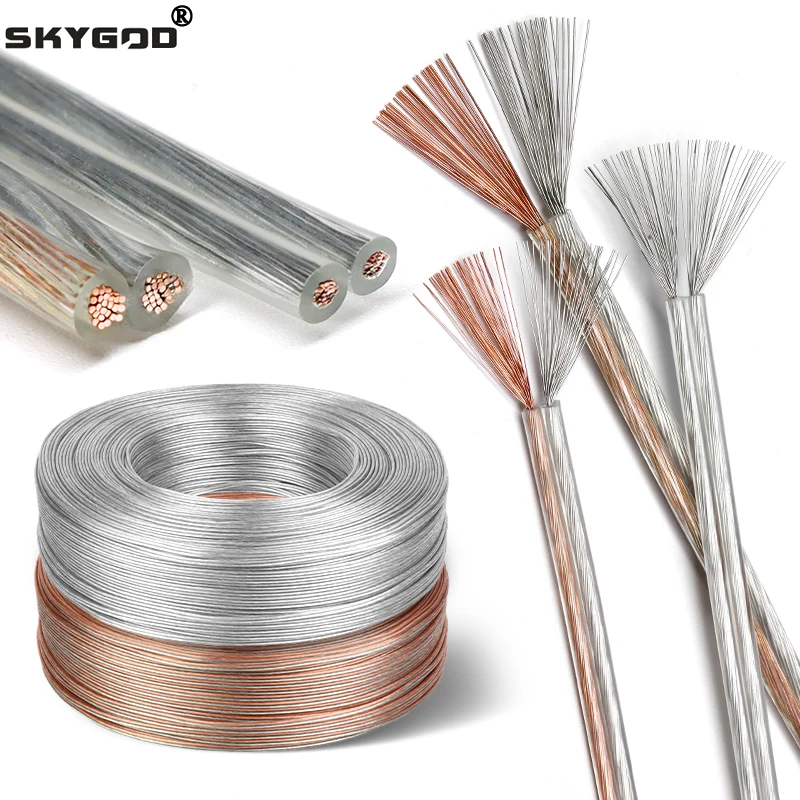 2~100M UL2468 Electrical Wire PVC Insulation 2 Pins Cable 30AWG ~ 16AWG Speakers Audio Lamp LED Strip Extension Copper Cord